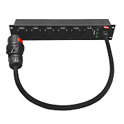 Рэковый дистрибьютор питания RC 406 в черном исполнении